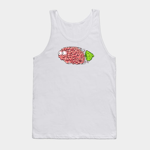 Brain Fart (front print) Tank Top by Joe Tamponi